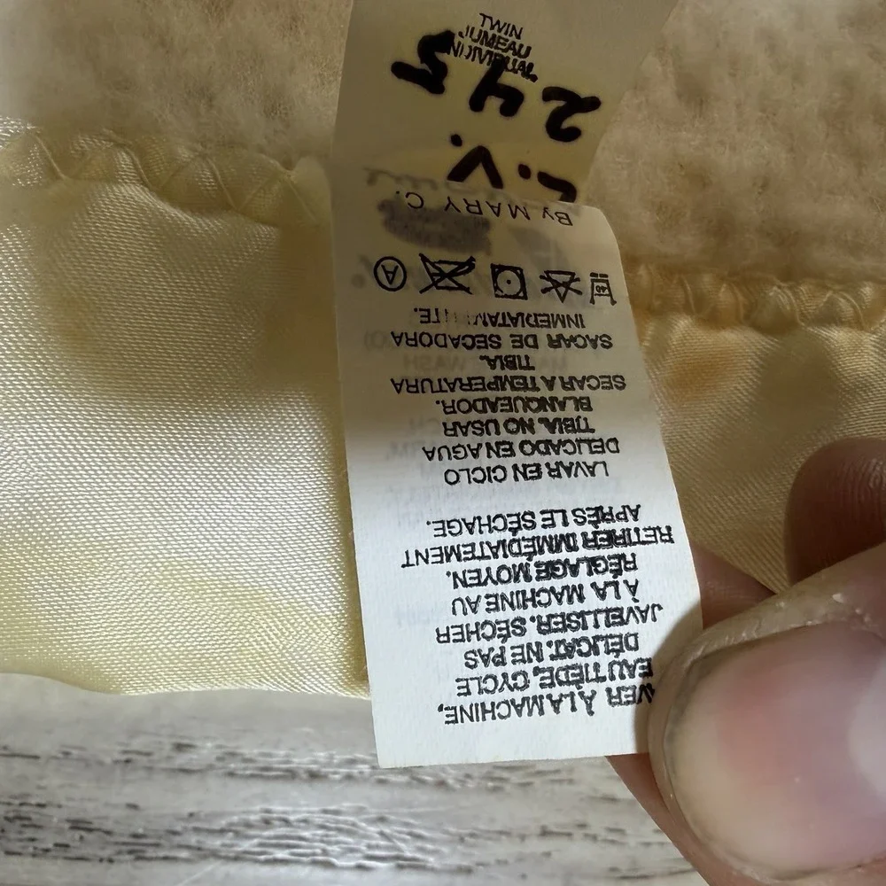 Vintage Fieldcrest Waffle Weave Blanket Full 86